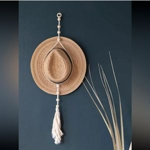 Bohemian Macramne Wall Hat Hanging Decor